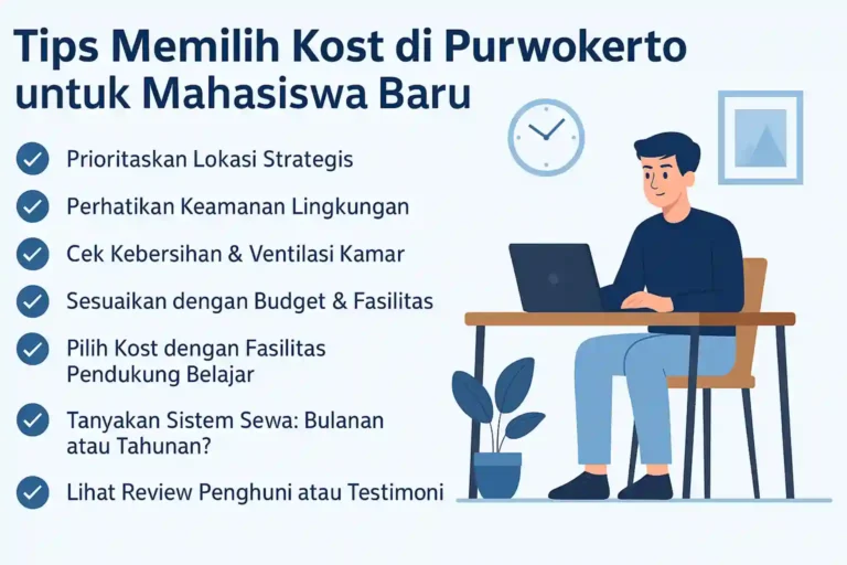 Tips Memilih Kost di Purwokerto untuk Mahasiswa Baru