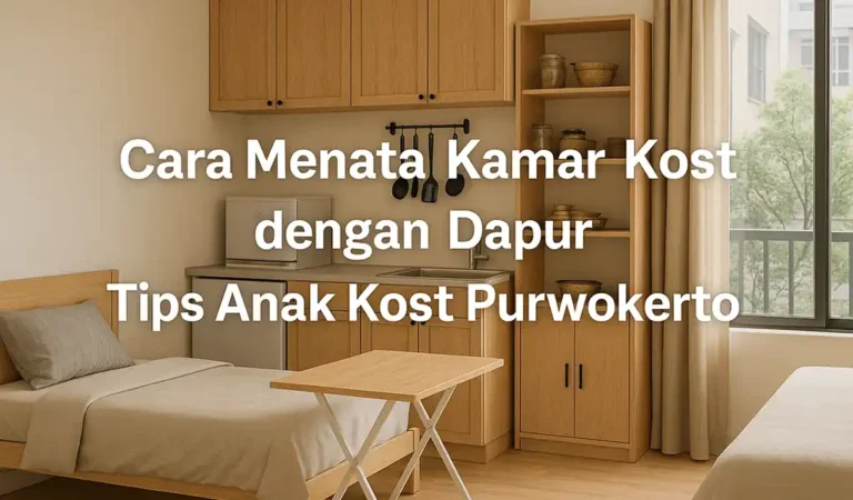 Cara Menata Kamar Kost dengan Dapur