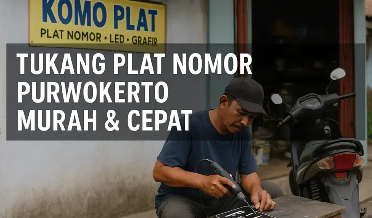 Tukang Plat Nomor Purwokerto